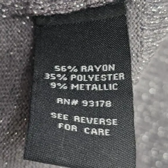 Premise Sweater  Silver Metallic Sequin Crewneck - Picture 5 of 5